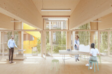 Conversion to office space, view towards the atrium