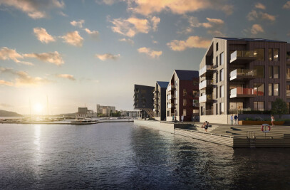 Sjøbodene in Sandviken