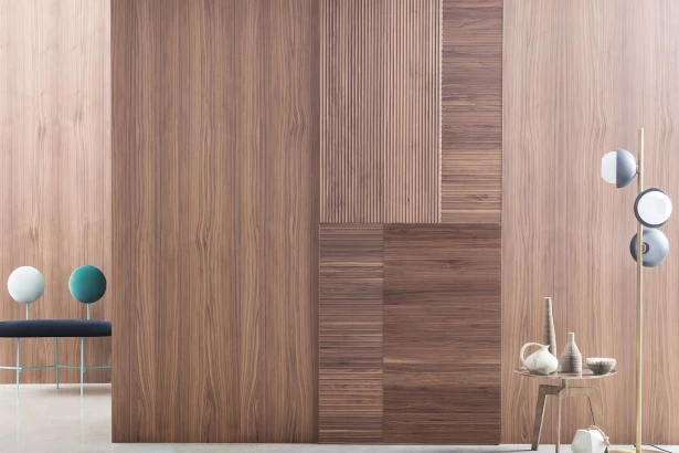 Matrix decorative and dynamic wood cladding